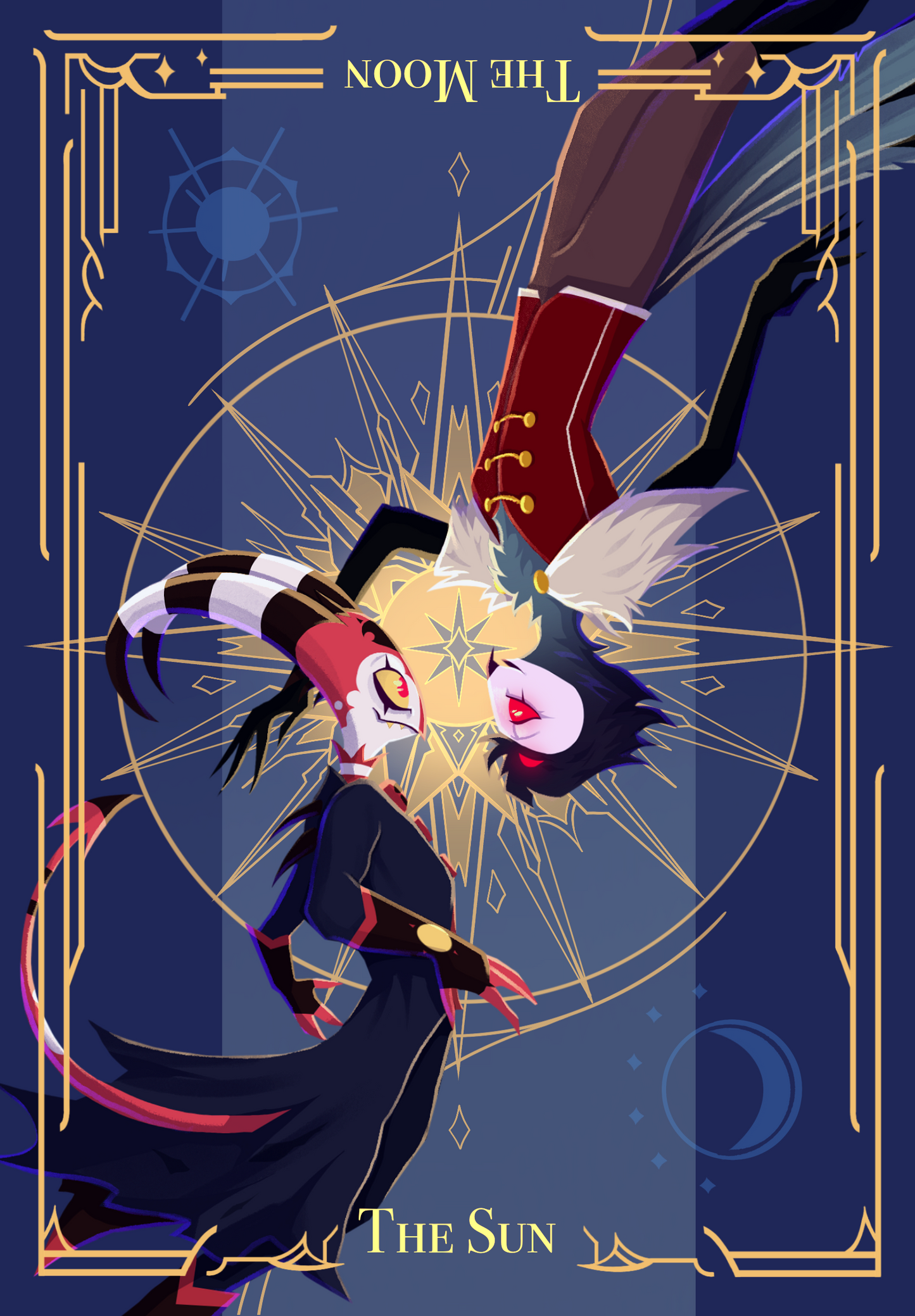 The Sun and Moon Print