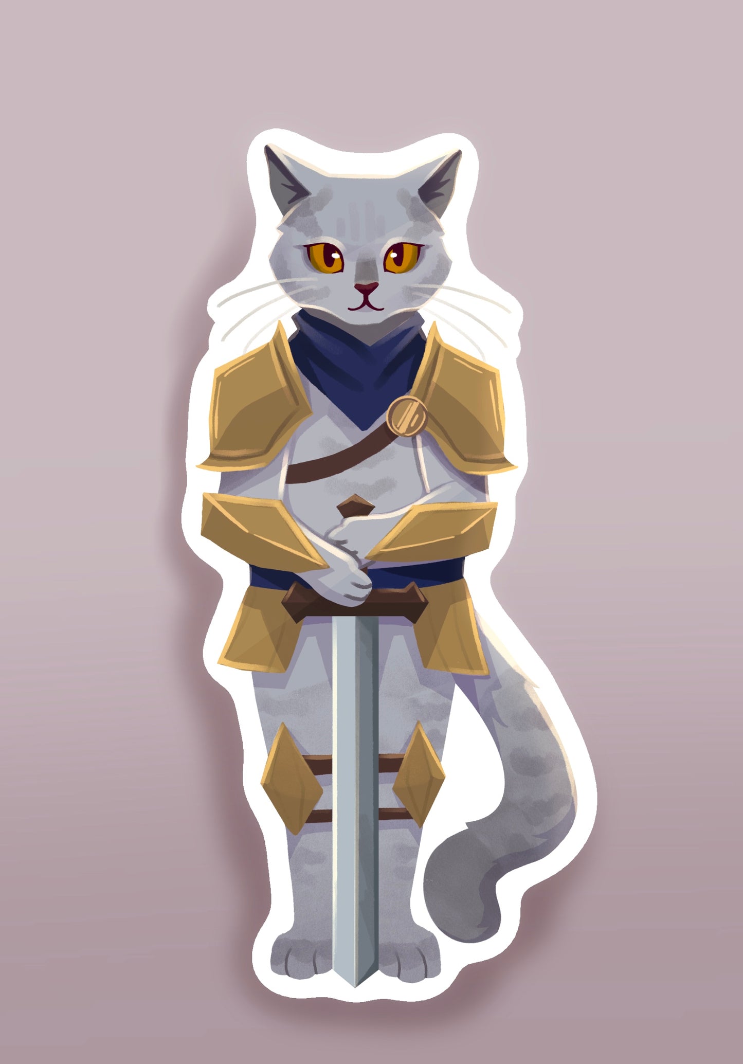 Paladin Cat Sticker