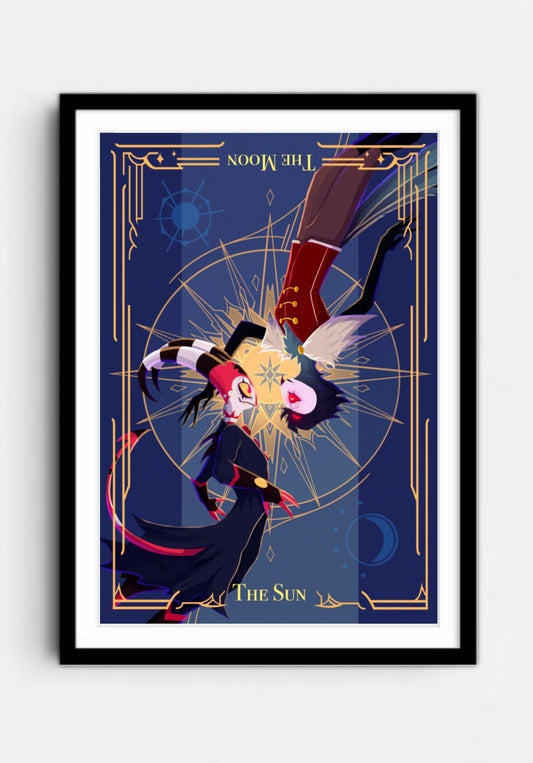 The Sun and Moon Print