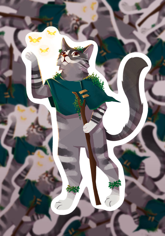 Druid Cat Sticker