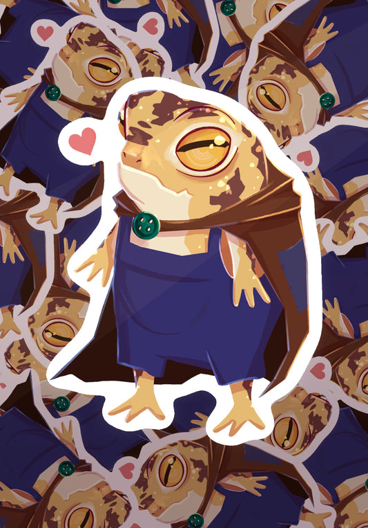 Adventurer Frog Sticker