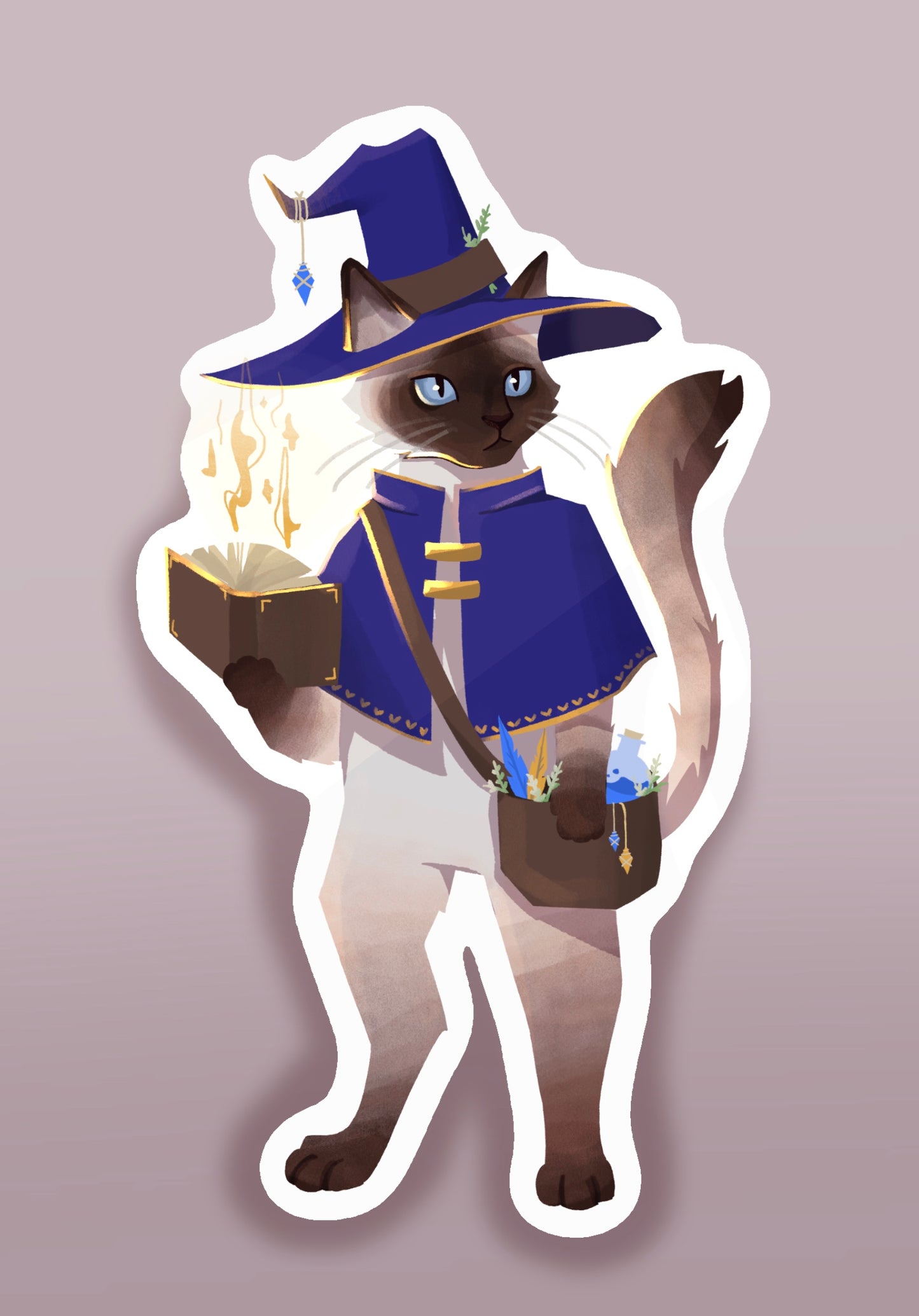 Wizard Cat Sticker