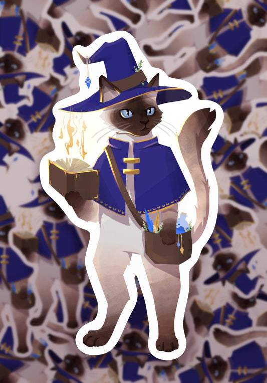 Wizard Cat Sticker